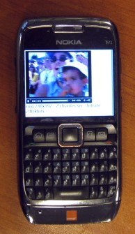 Nokia E71 avec video via Wifi mais pas en 3G qui filtrée par Orange