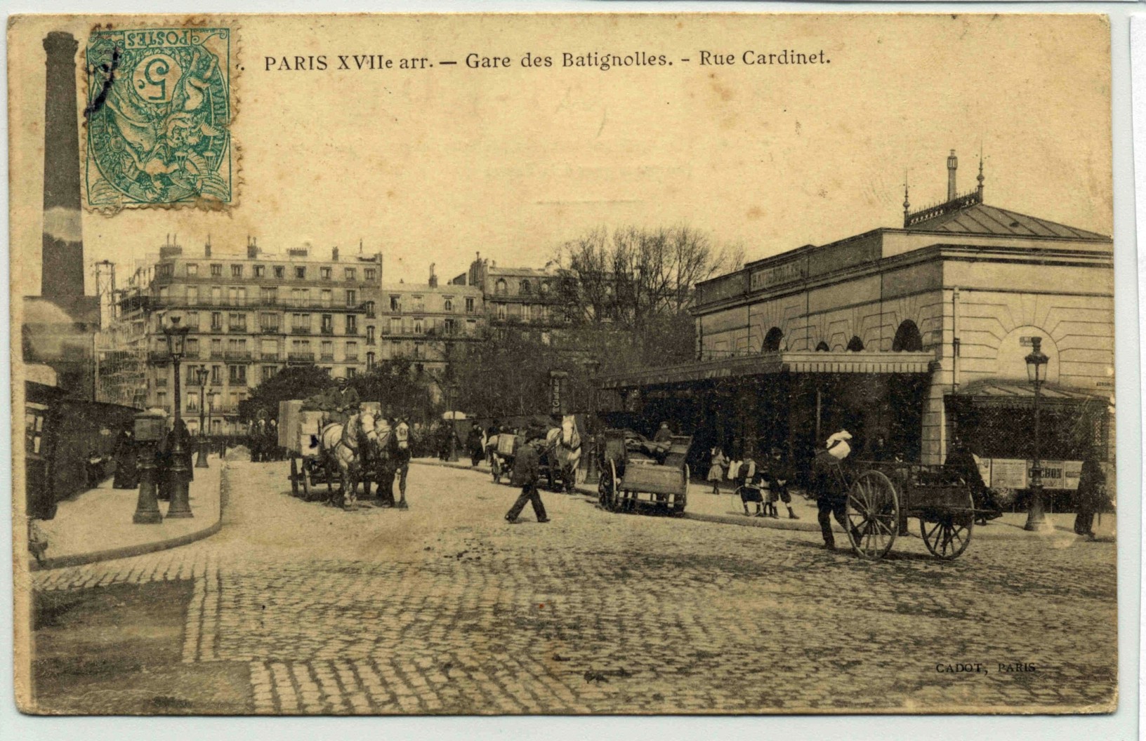Paris    Gare des Batignolles Rue Cardinet