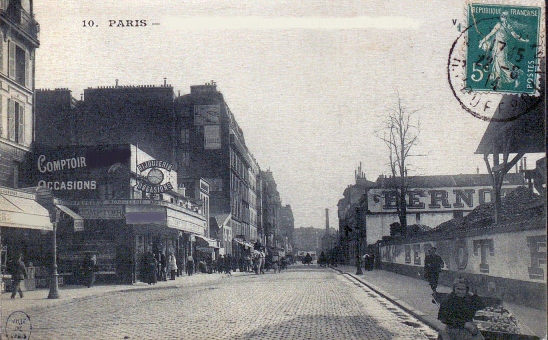 La rue Cardinet vue en se retournant