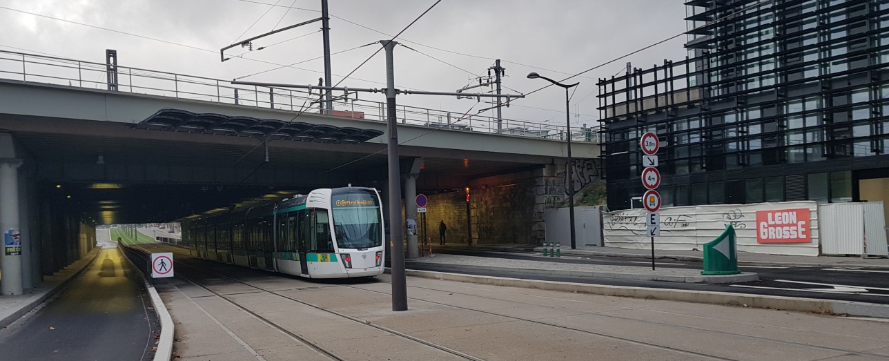 inauguration du tramway T3 sur le boulevard Berthier
