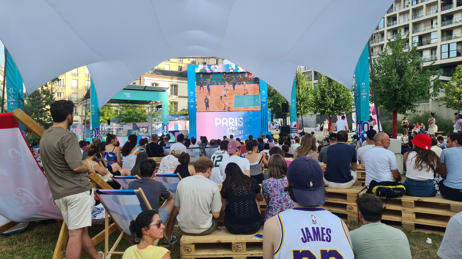 La fan zone Paris 2024