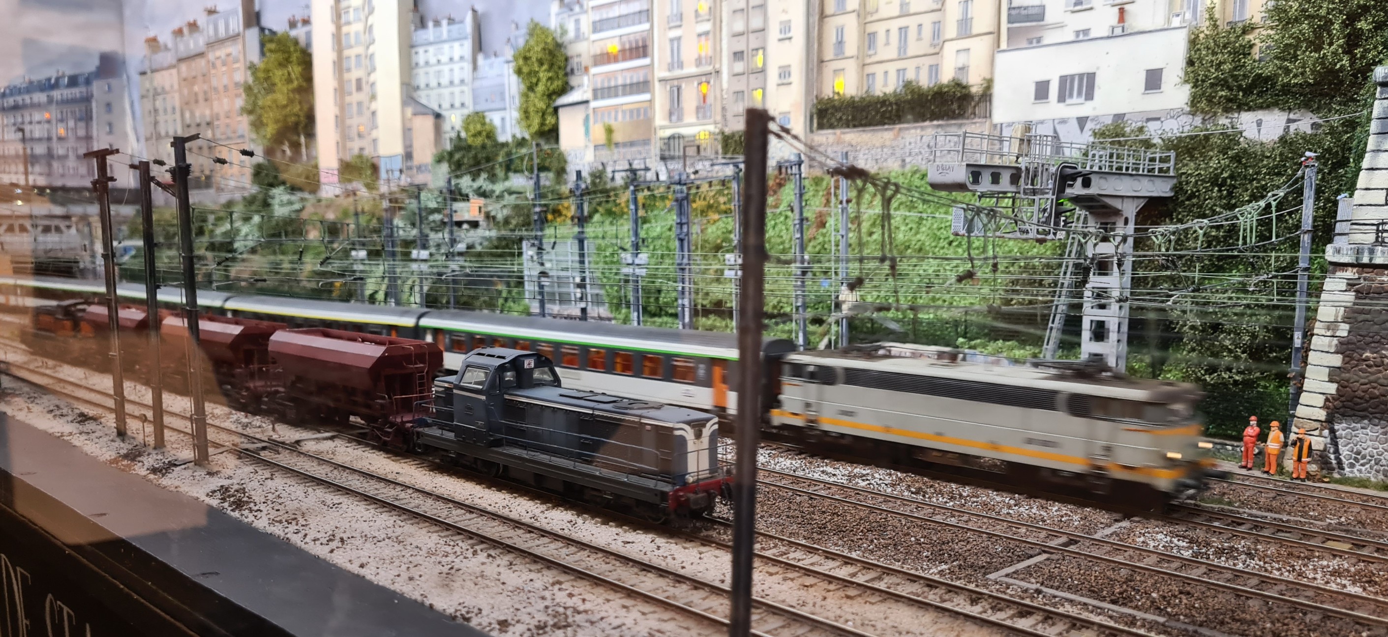 La maquette de la tranche ferroviaire.