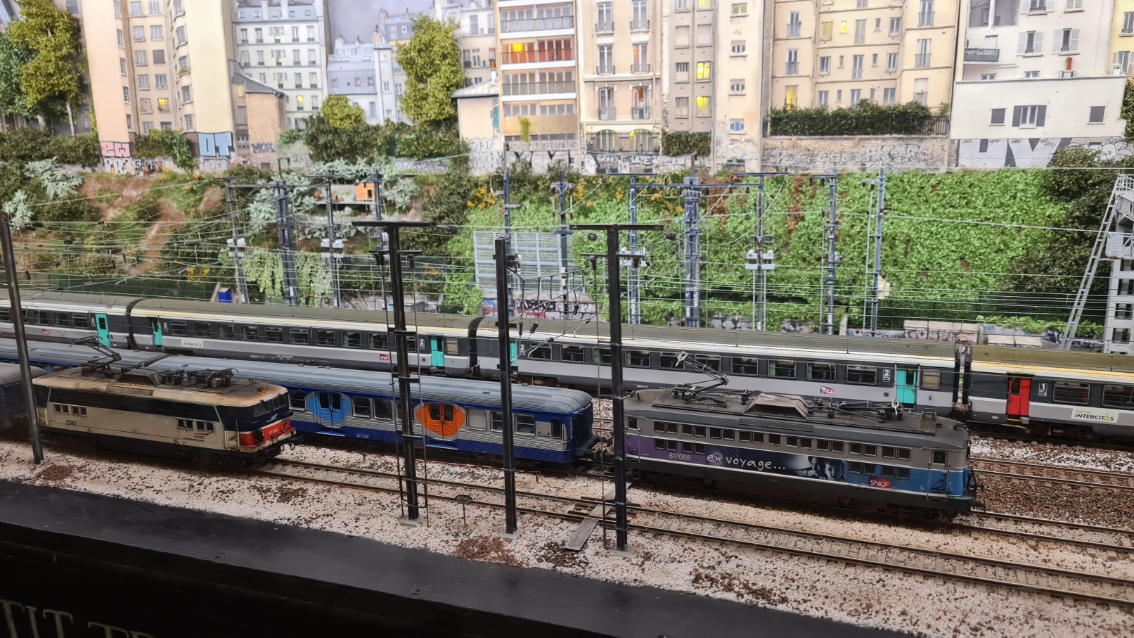 La maquette de la tranche ferroviaire.