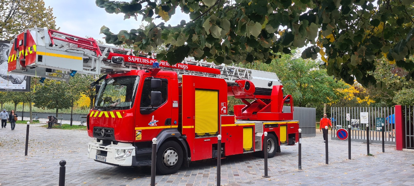 Les pompiers et le parc Martin Luther-King 