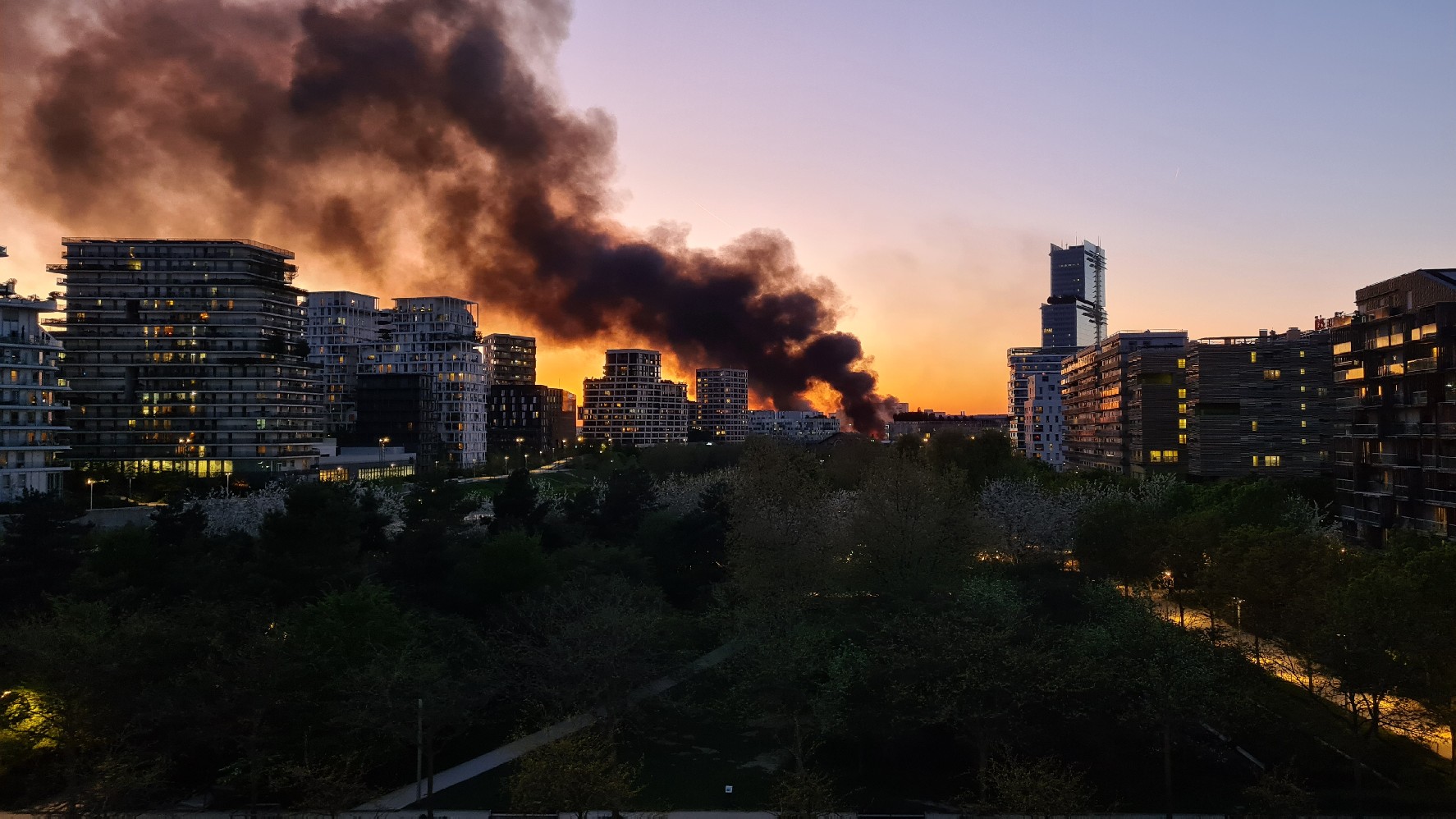 Incendie du Syctom.