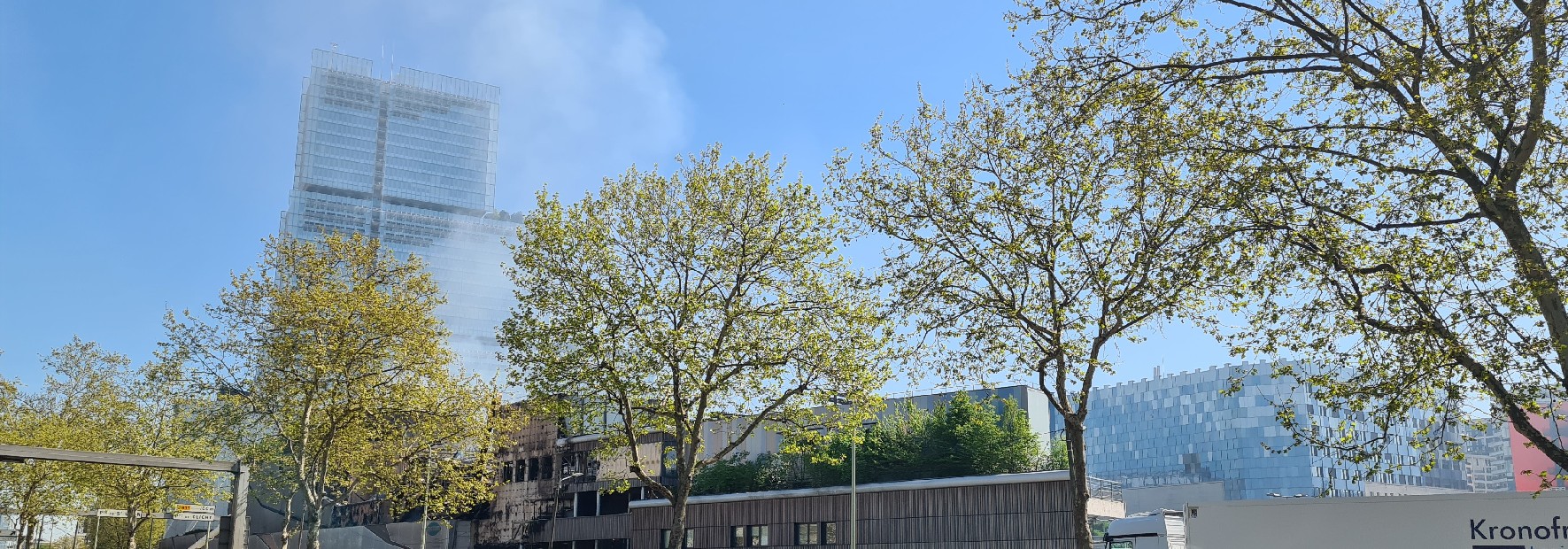 Pompiers  l'incendie du Syctom.
