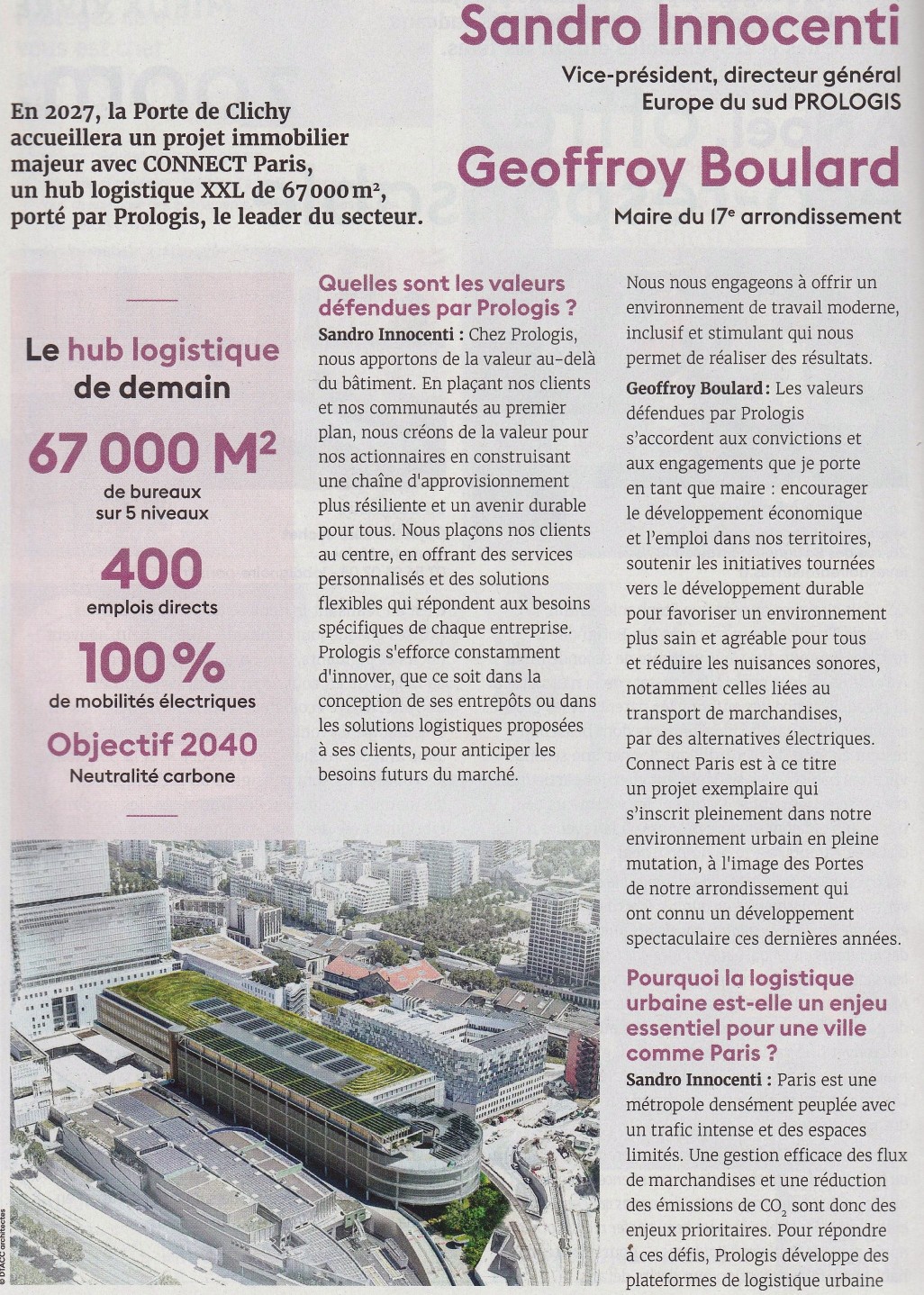 Hub-Logistique CONNECT de Prologis