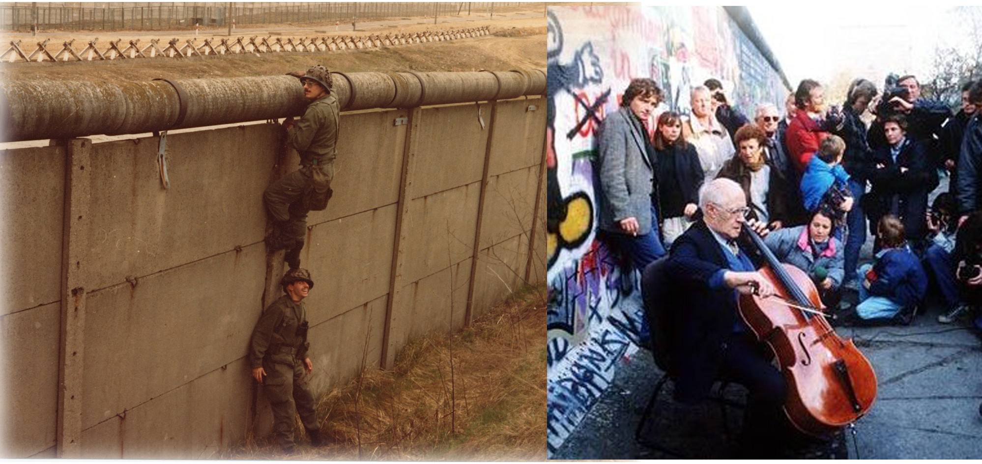 de Didier Favre, major commando para,  Mstislav Rostropovitch en souvenir de la chute du mur de Berlin