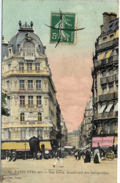 Paris   e Rue Levis  Boulevard des Batignolles