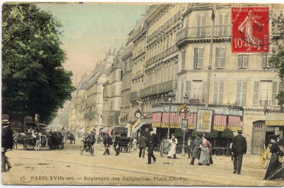 Paris   e  Boulevard des Batignolles Place Clichy
