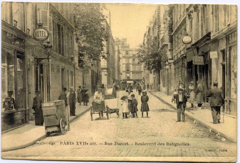Paris XVII Rue Darcet Bld des Batignolles