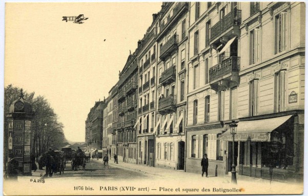 Paris XVII Place et Square des Batignolles