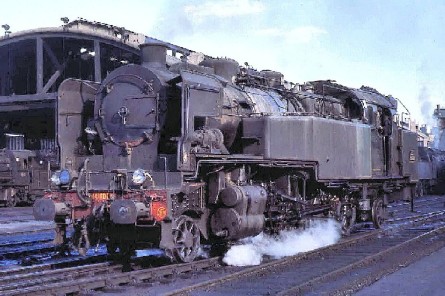 En 1966 les dernieres locomotives à vapeur