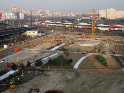 La réalisation du parc en février 2007