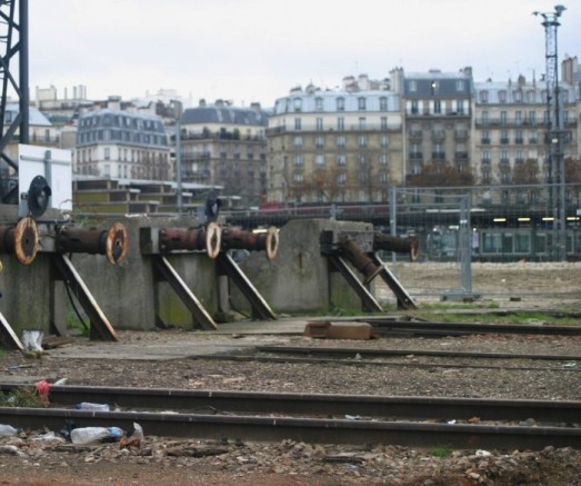 Fin de l'emprise ferroviaire en février 2011