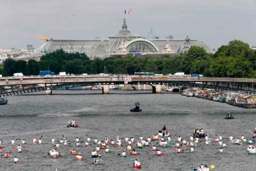 Canoés sur la Seine