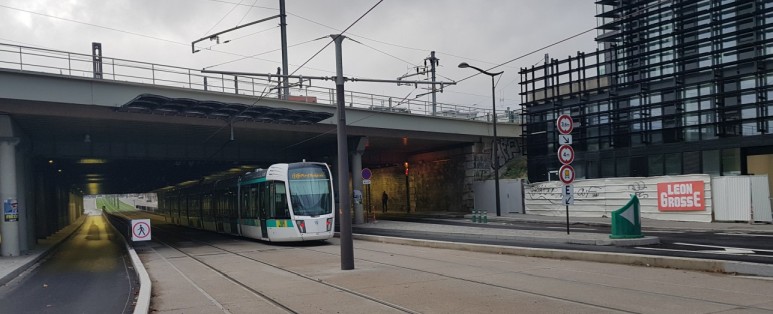 inauguration du tramway T3 sur le boulevard Berthier