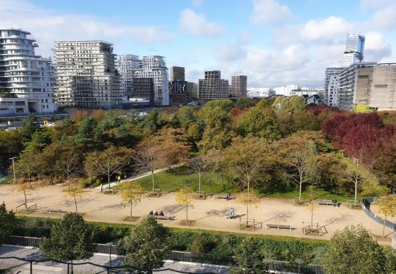 Le parc en automne.