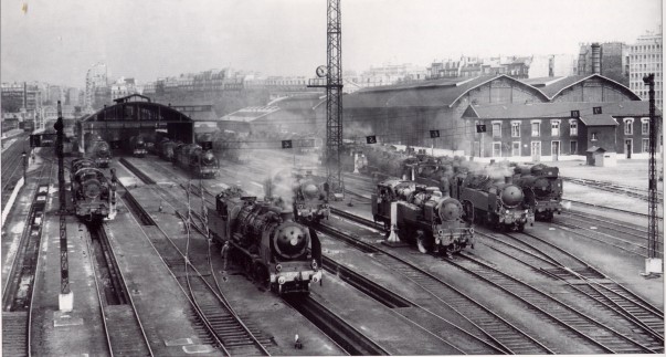 Locomotives à vapeur aux Batignolles