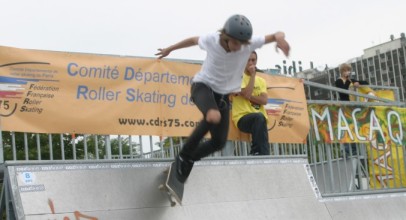 skateboard dans Les Batignolles